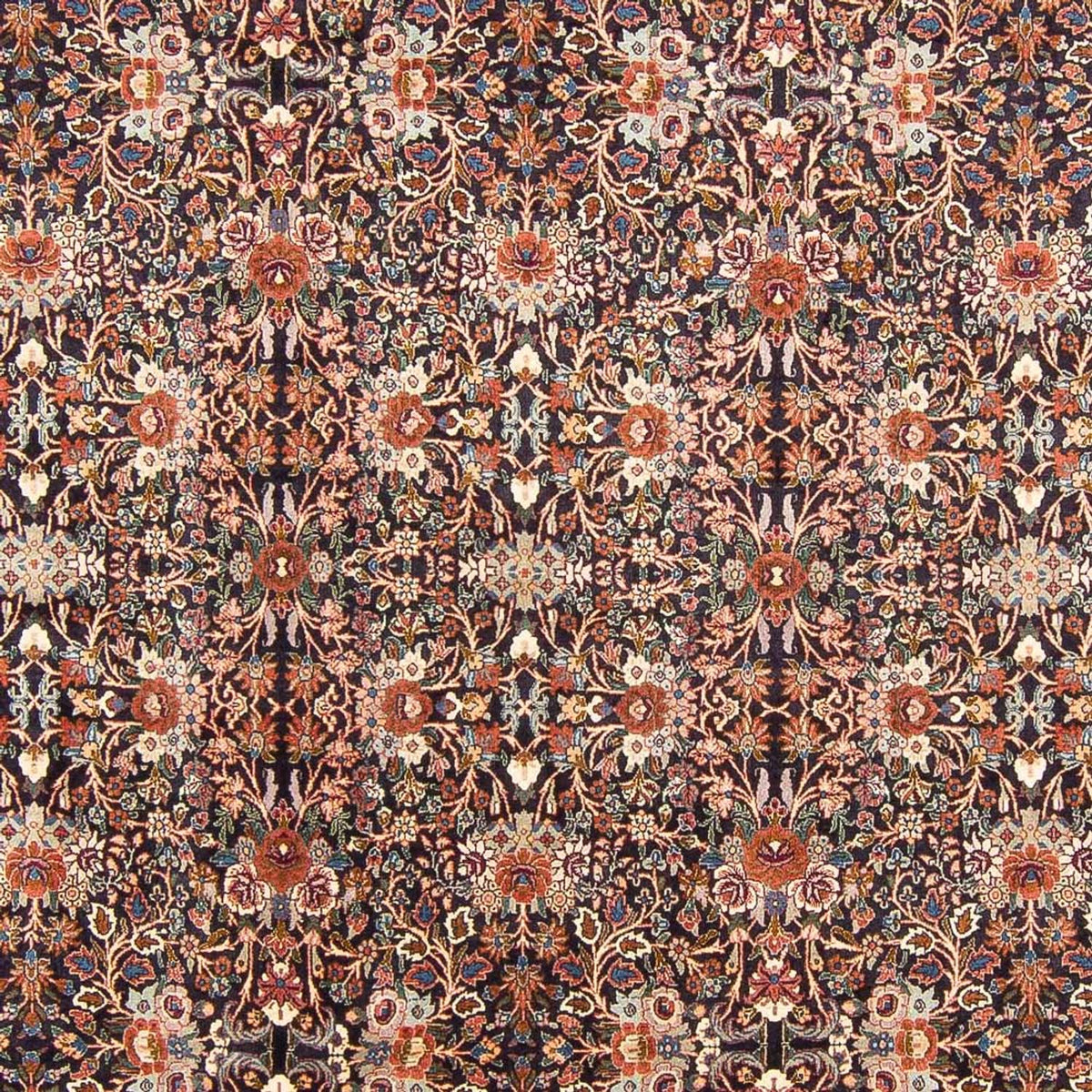 Persisk tæppe - Bijar - 305 x 200 cm - mørkeblå