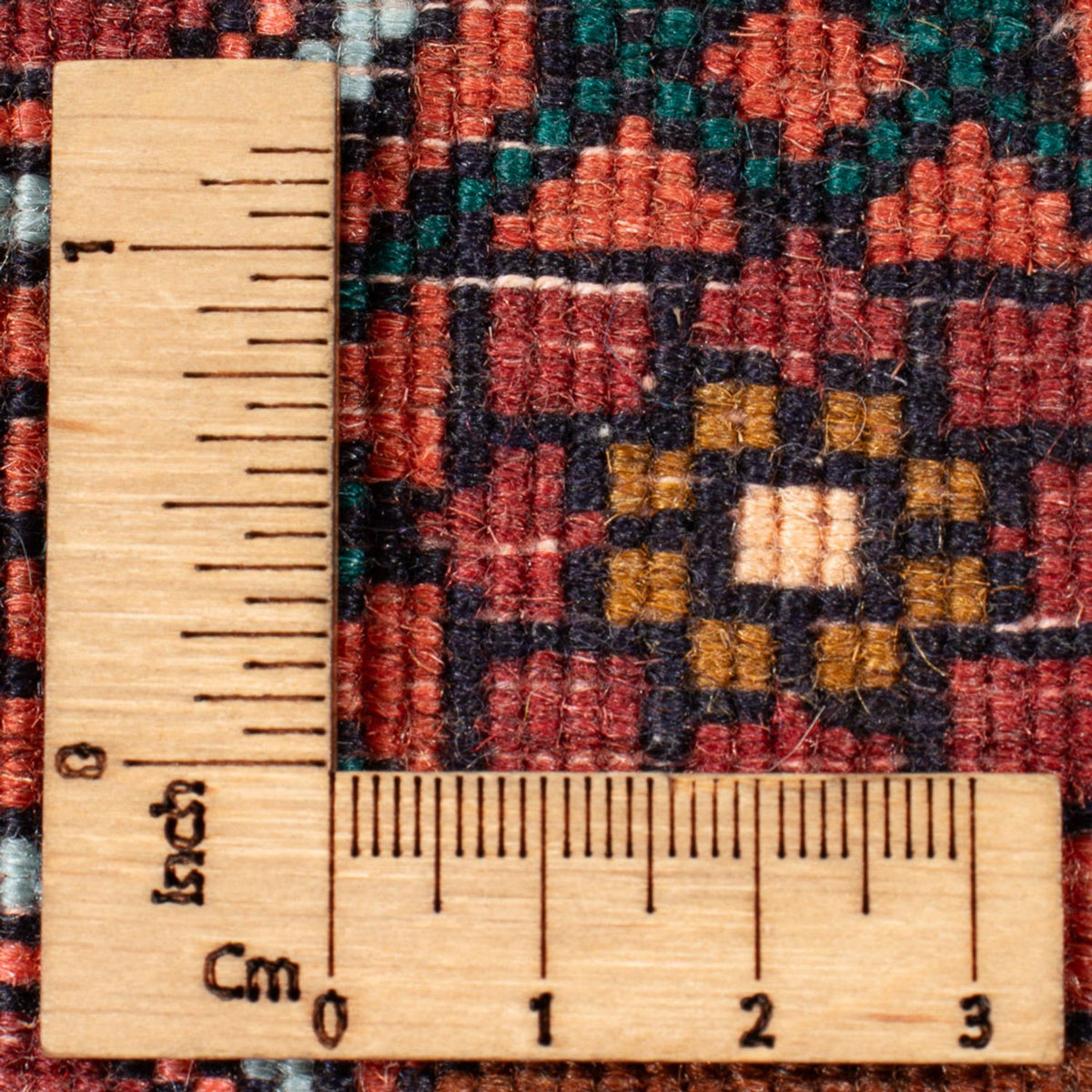 Persisk tæppe - Nomadisk - 65 x 50 cm - rød