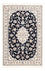 Persisk tæppe - Nain - Premium - 157 x 108 cm - mørkeblå