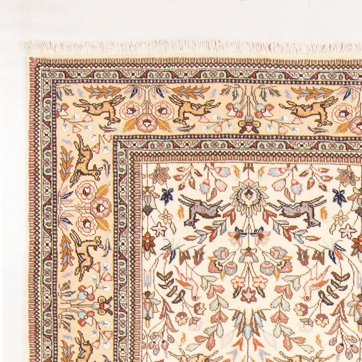 Persisk tæppe - Tabriz - 295 x 203 cm - creme