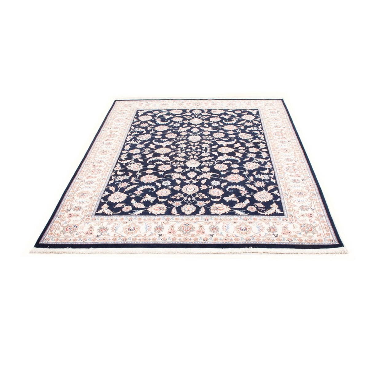 Persisk tæppe - Tabriz - Royal - 203 x 147 cm - mørkeblå
