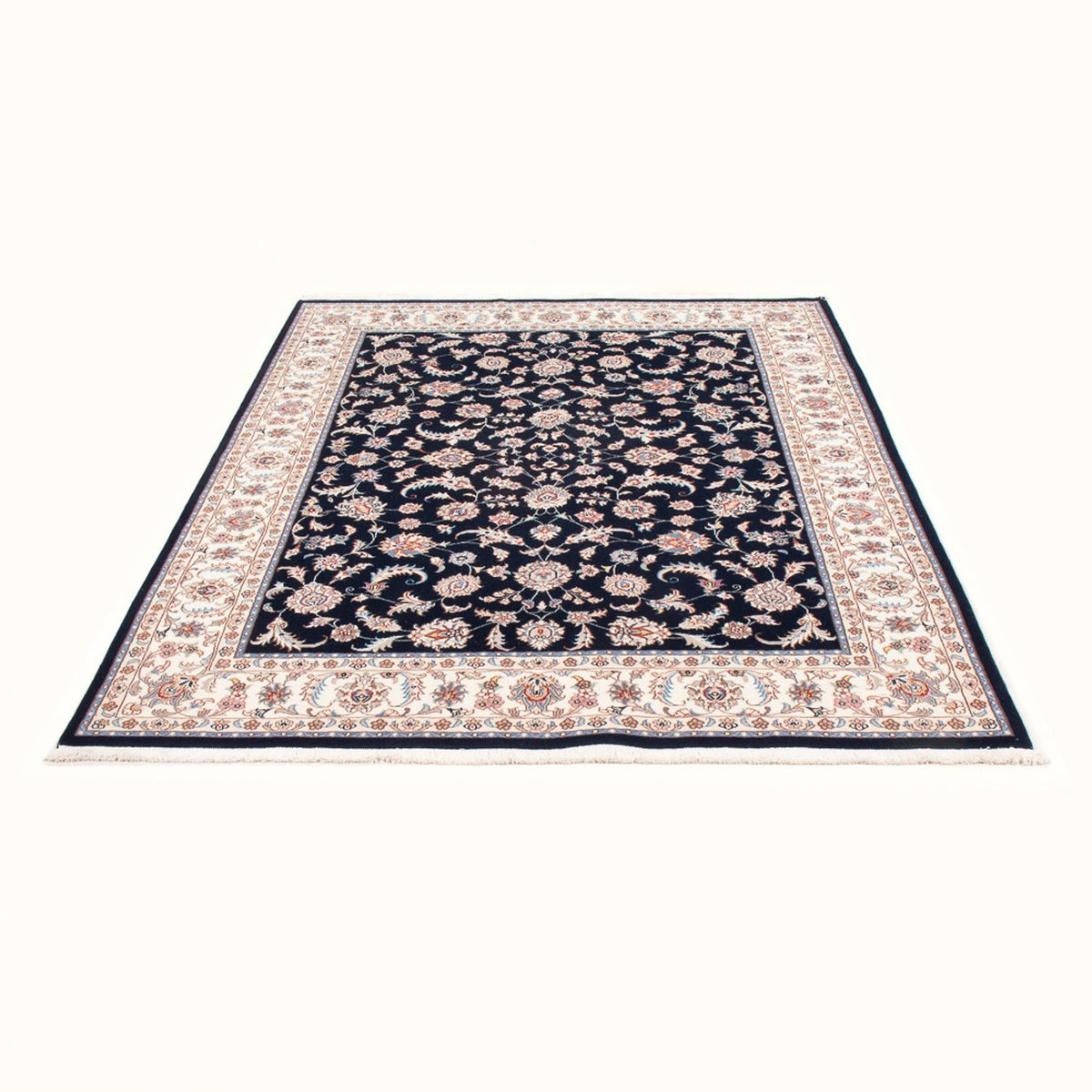 Persisk tæppe - Tabriz - Royal - 200 x 150 cm - mørkeblå