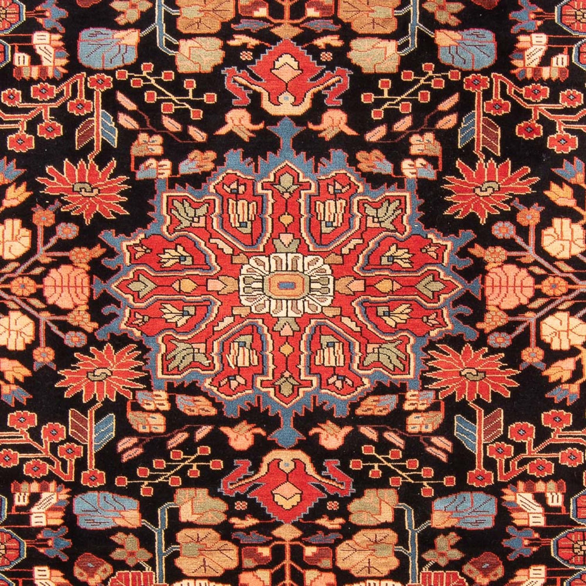 Persisk tæppe - Nomadisk - 285 x 203 cm - mørkeblå