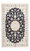 Persisk tæppe - Nain - Premium - 154 x 104 cm - mørkeblå