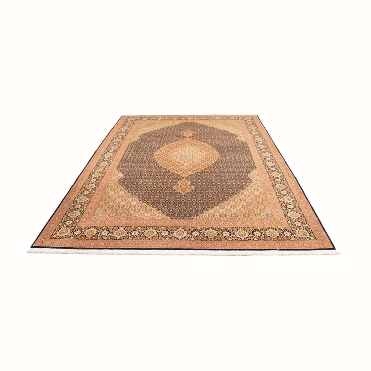 Persisk tæppe - Tabriz - Royal - 300 x 202 cm - mørkeblå