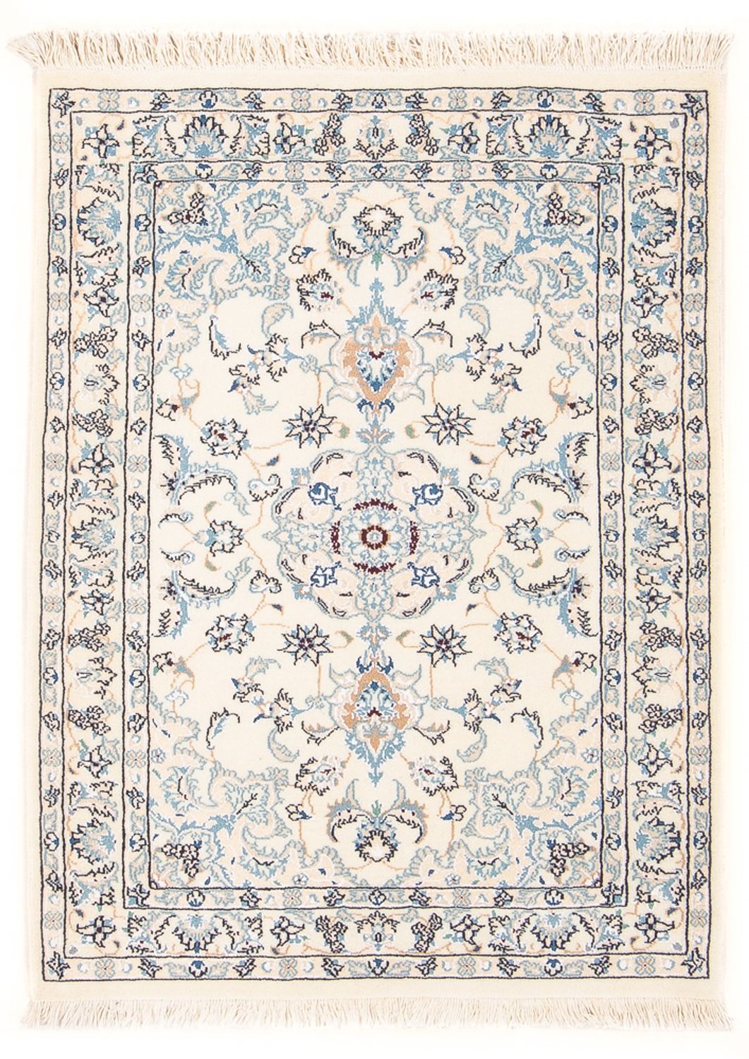 Persisk tæppe - Nain - Premium - 100 x 69 cm - creme