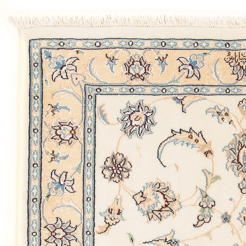 Persisk tæppe - Nain - Premium - 115 x 74 cm - creme
