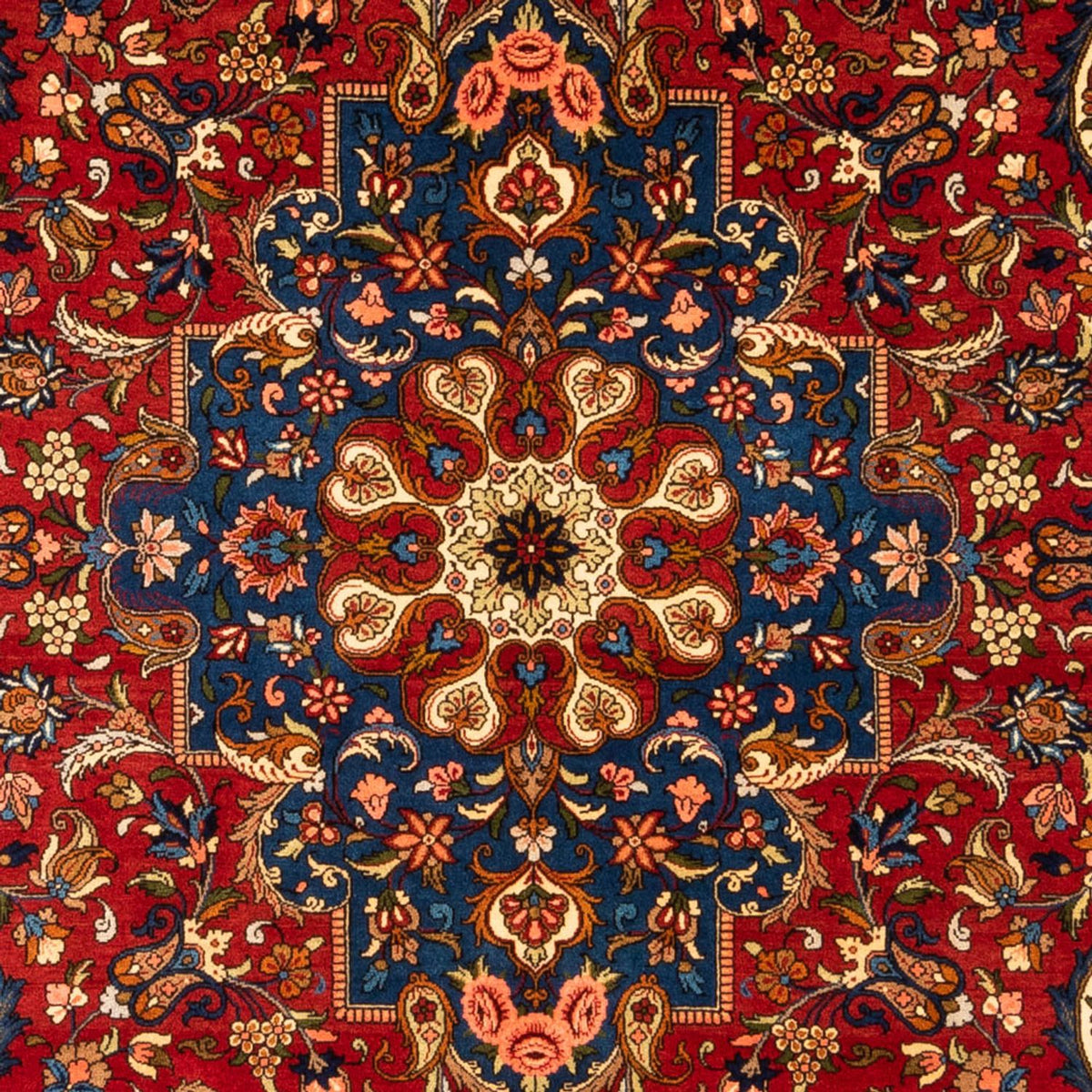 Persisk tæppe - Bijar - Royal - 296 x 204 cm - mørkeblå