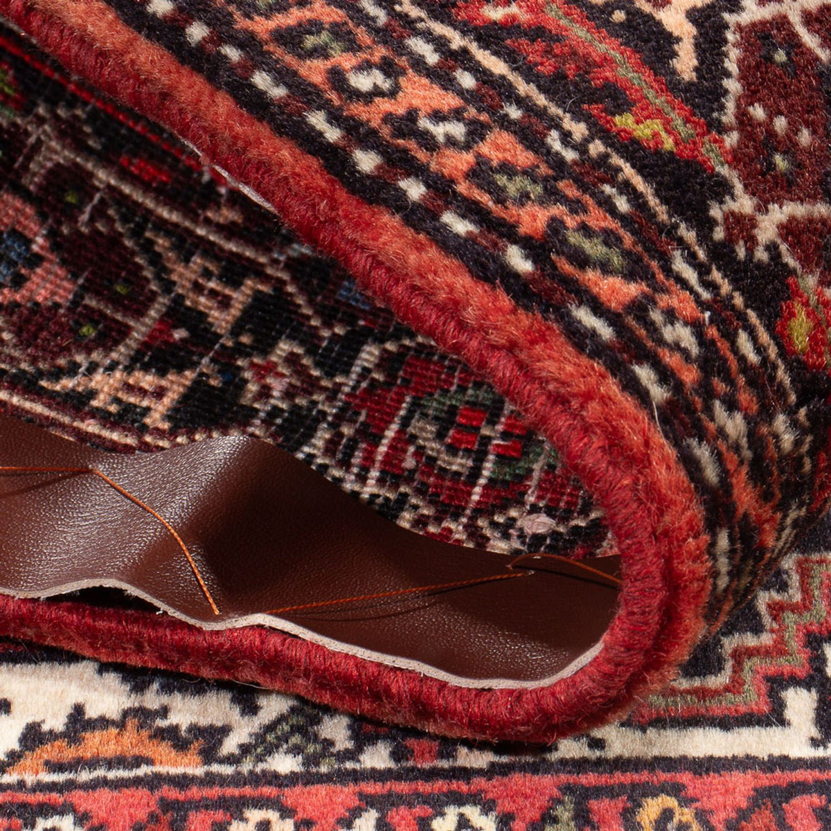 Persisk tæppe - Nomadisk - 132 x 78 cm - lysrød