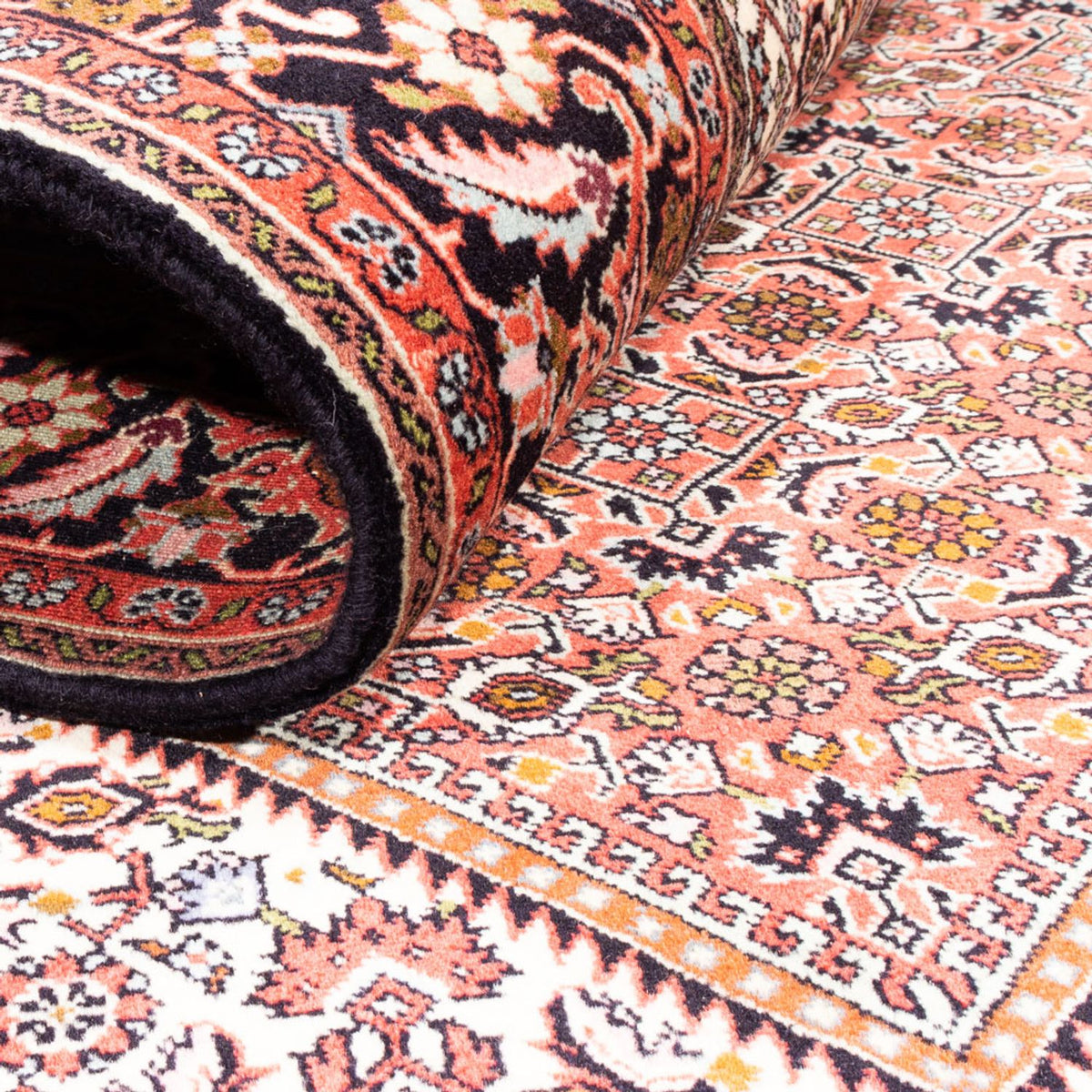 Persisk tæppe - Bijar - 235 x 168 cm - rød