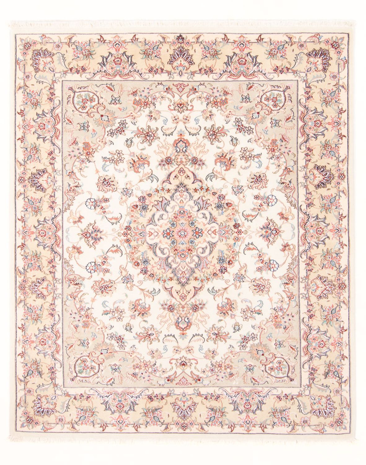 Persisk tæppe - Tabriz - Royal - 195 x 150 cm - creme