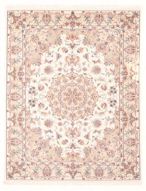 Persisk tæppe - Tabriz - Royal - 198 x 148 cm - creme