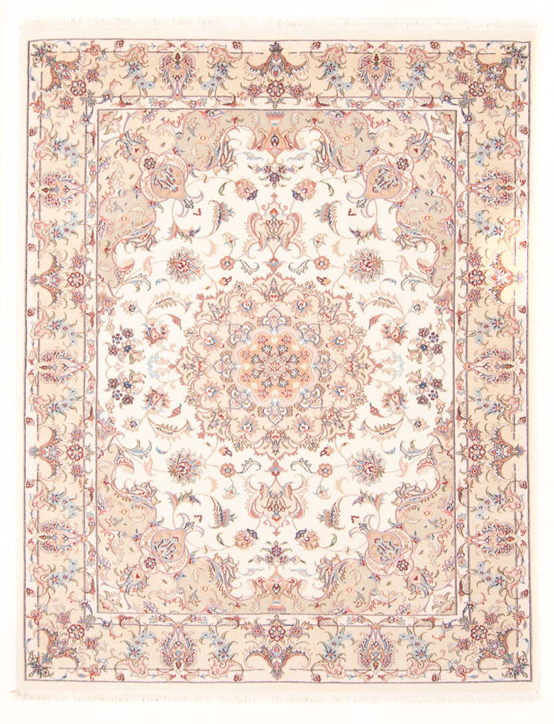 Persisk tæppe - Tabriz - Royal - 198 x 148 cm - creme