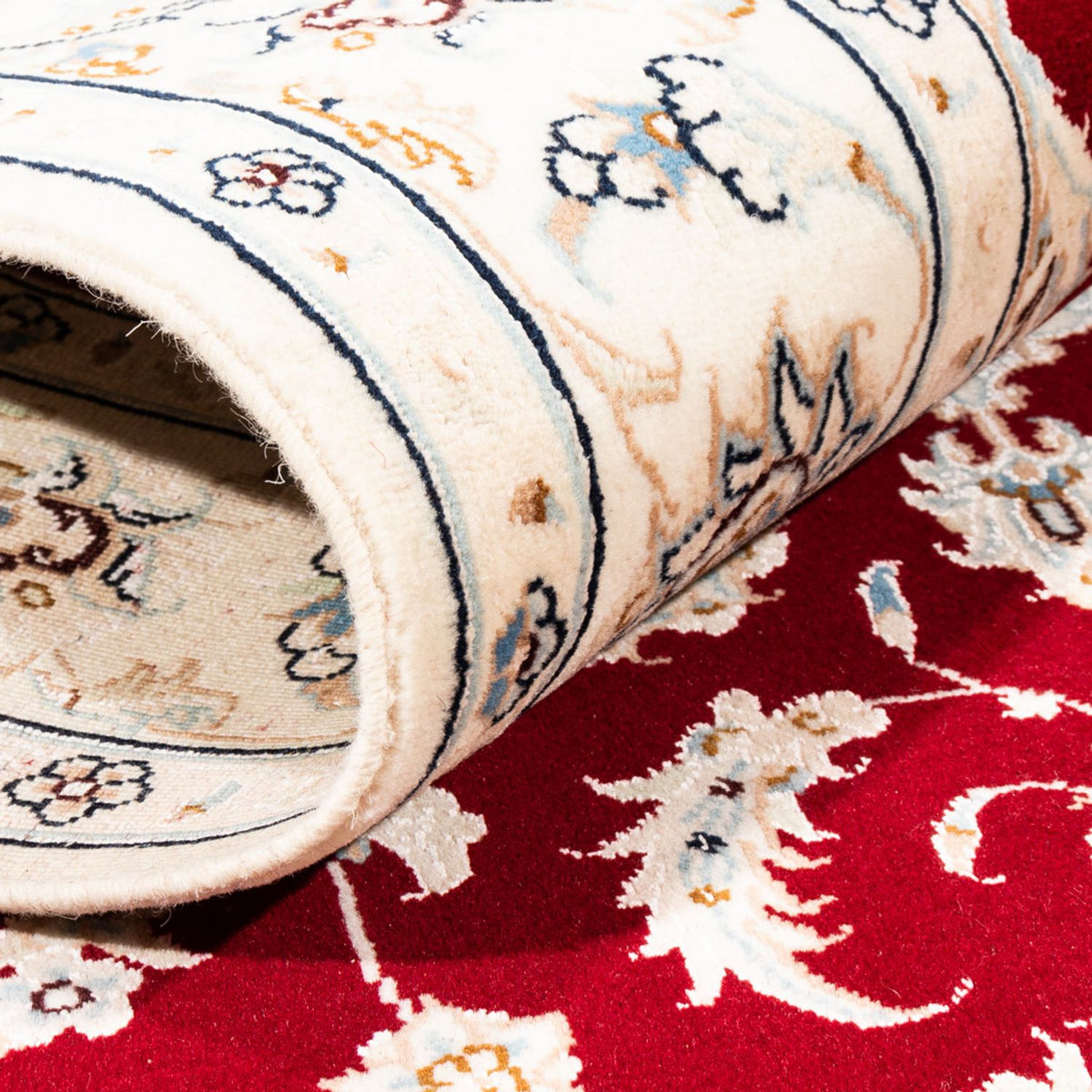 Persisk tæppe - Nain - Premium - 176 x 117 cm - rød