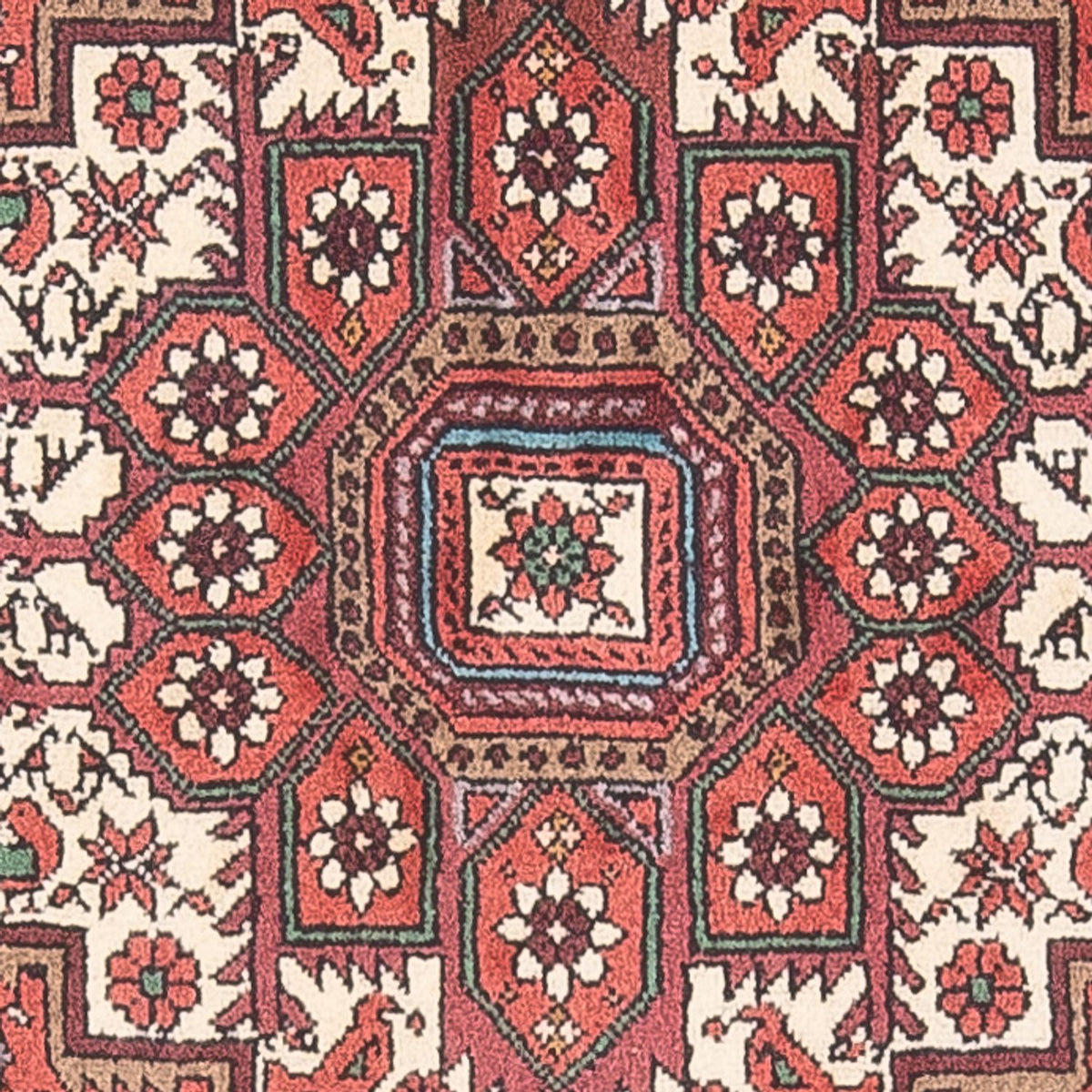 Persisk tæppe - Nomadisk - 120 x 81 cm - lysrød