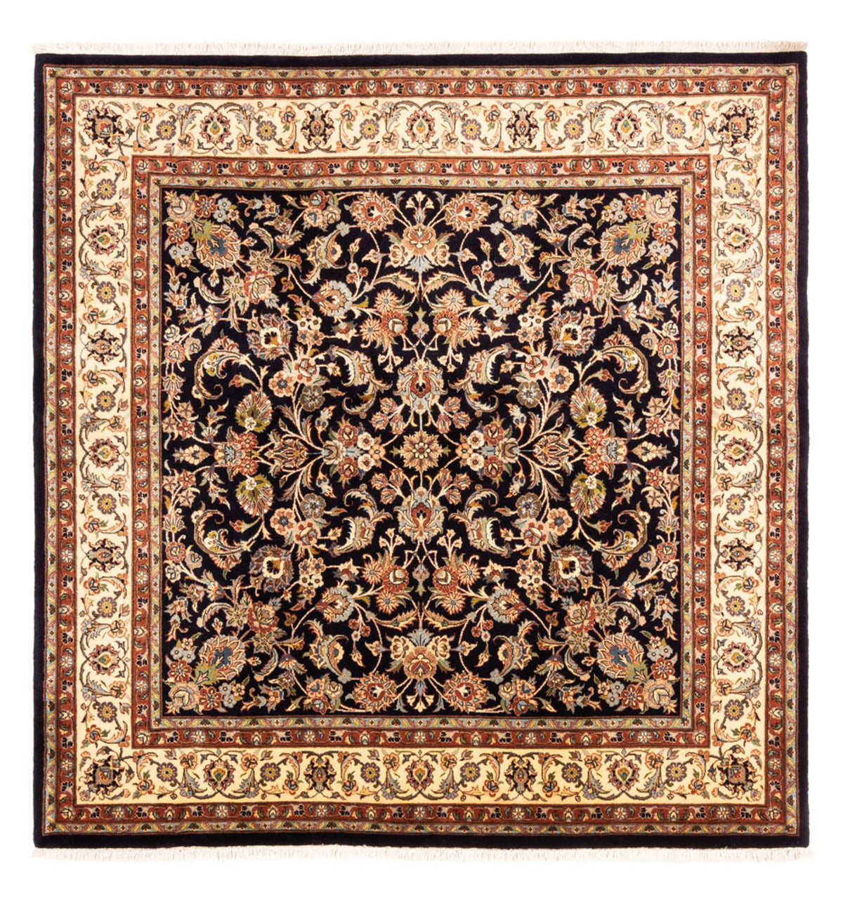 Persisk tæppe - Classic firkantet  - 217 x 196 cm - mørk beige