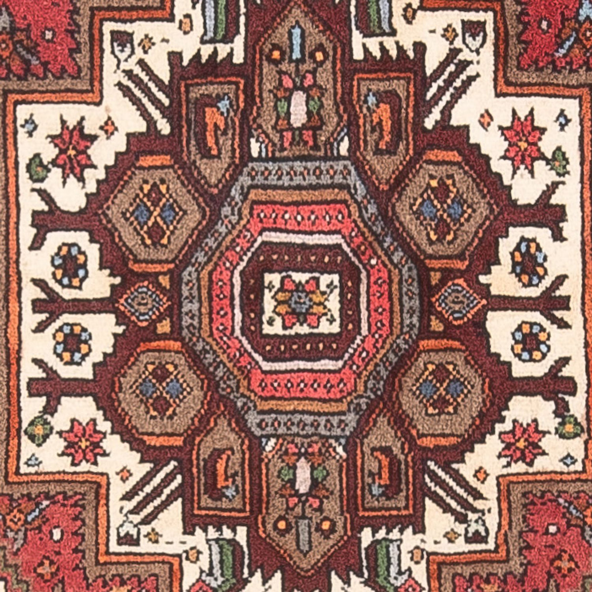 Persisk tæppe - Nomadisk - 123 x 80 cm - creme