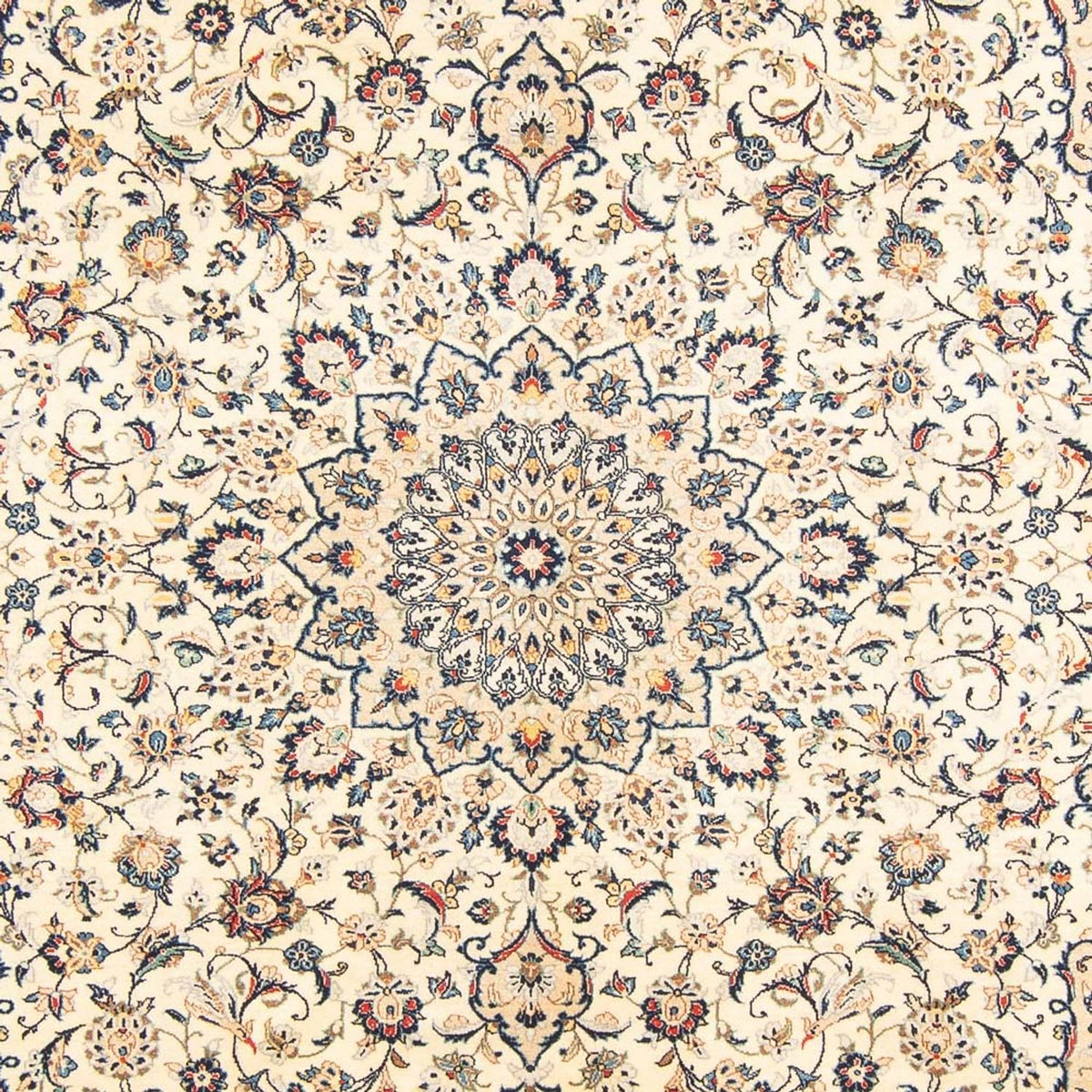 Persisk tæppe - Keshan - 299 x 212 cm - creme