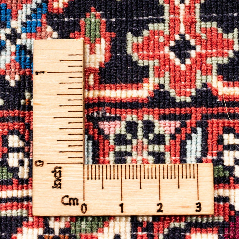 Persisk tæppe - Bijar - Royal - 246 x 197 cm - bordeaux rød