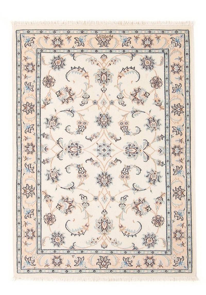 Persisk tæppe - Nain - Premium - 119 x 81 cm - creme