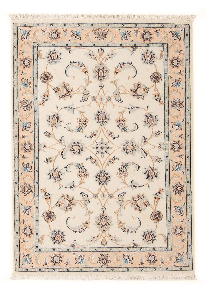 Persisk tæppe - Nain - Premium - 118 x 80 cm - creme