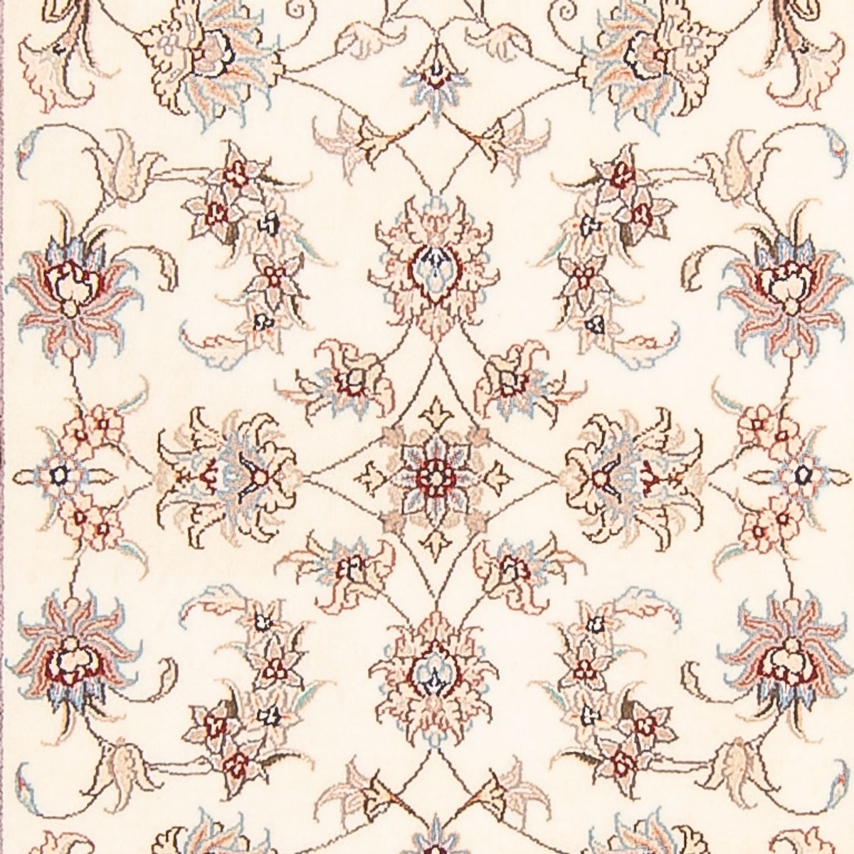 Løber Persisk tæppe - Tabriz - Royal - 296 x 86 cm - creme