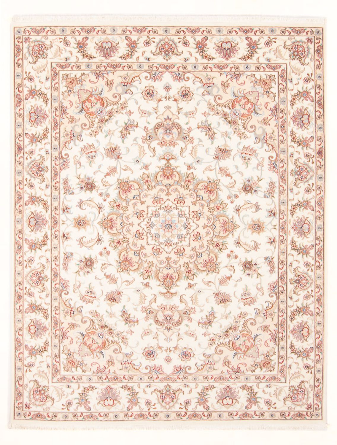 Persisk tæppe - Tabriz - Royal - 200 x 149 cm - creme