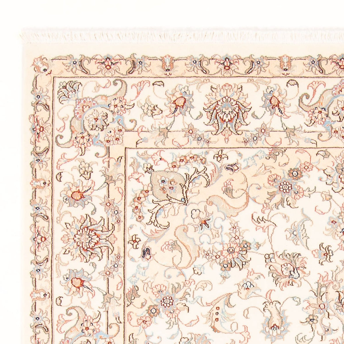 Persisk tæppe - Tabriz - Royal - 203 x 150 cm - creme