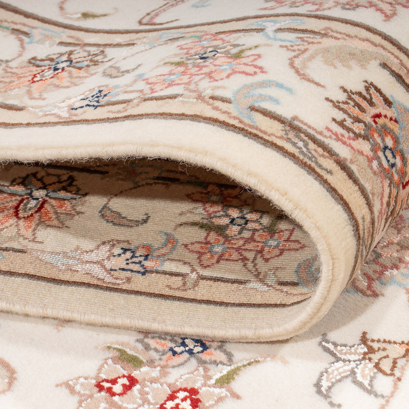 Løber Persisk tæppe - Tabriz - Royal - 295 x 89 cm - creme