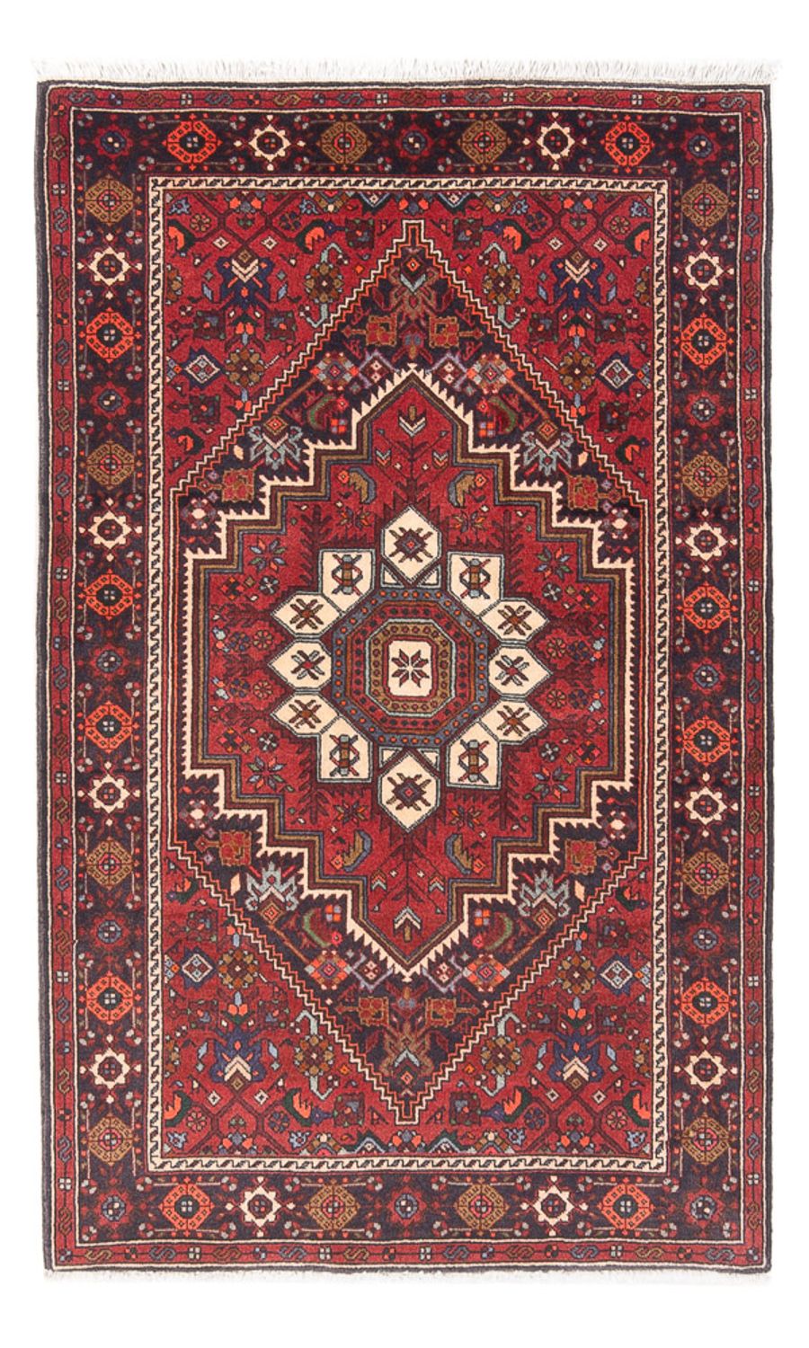 Persisk tæppe - Nomadisk - 130 x 76 cm - rød