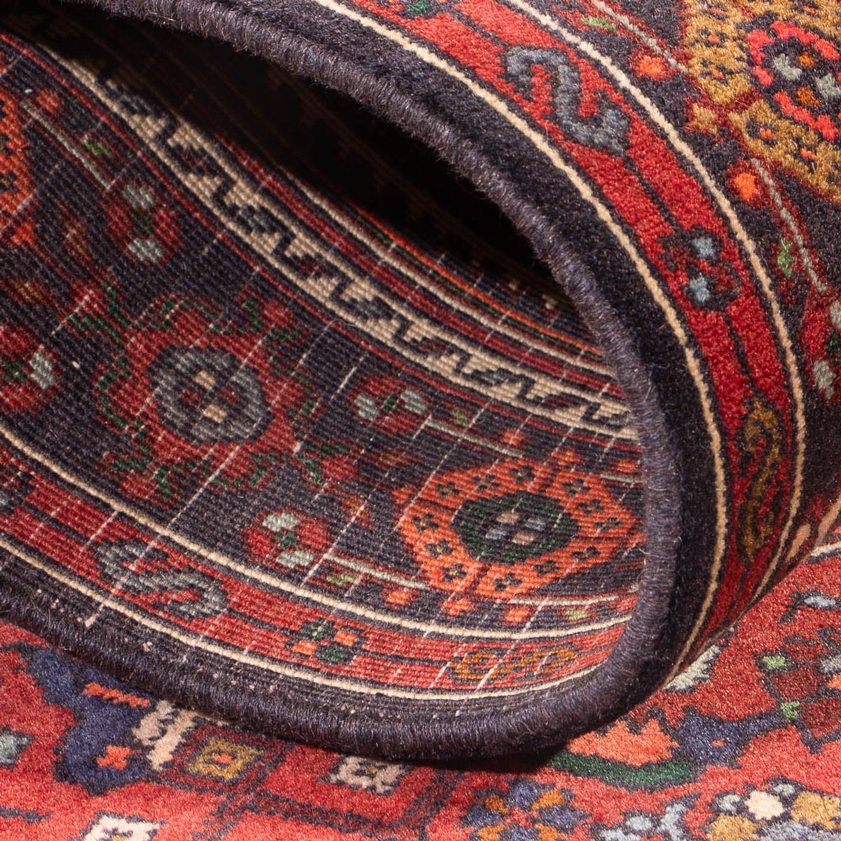 Persisk tæppe - Nomadisk - 130 x 76 cm - rød