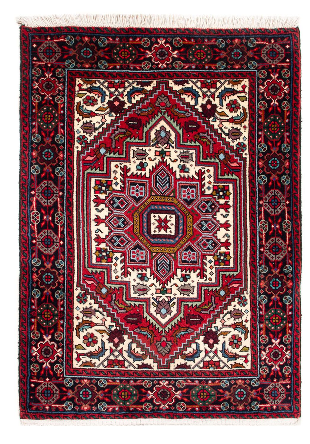 Persisk tæppe - Nomadisk - 88 x 63 cm - rød