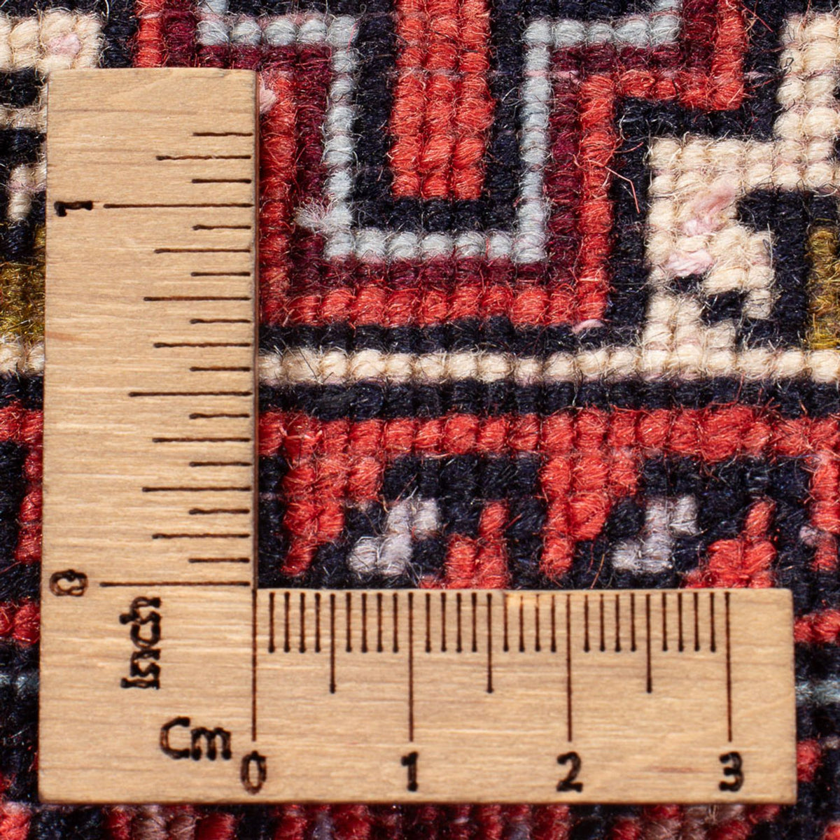 Persisk tæppe - Nomadisk - 123 x 82 cm - mørkerød