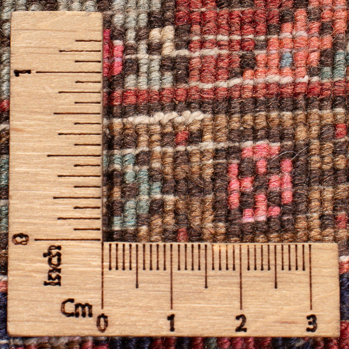 Persisk tæppe - Nomadisk - 125 x 78 cm - mørkerød