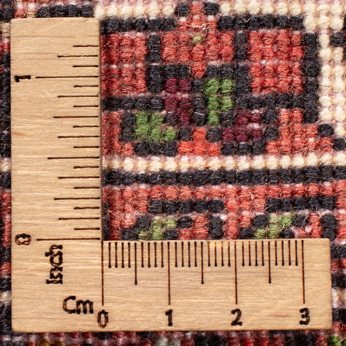 Persisk tæppe - Nomadisk - 121 x 74 cm - creme