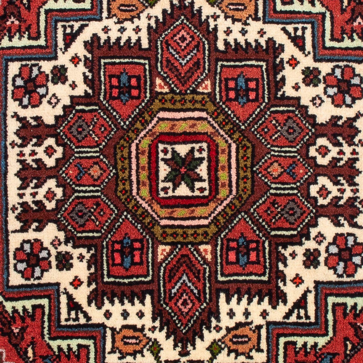 Persisk tæppe - Nomadisk - 92 x 60 cm - creme