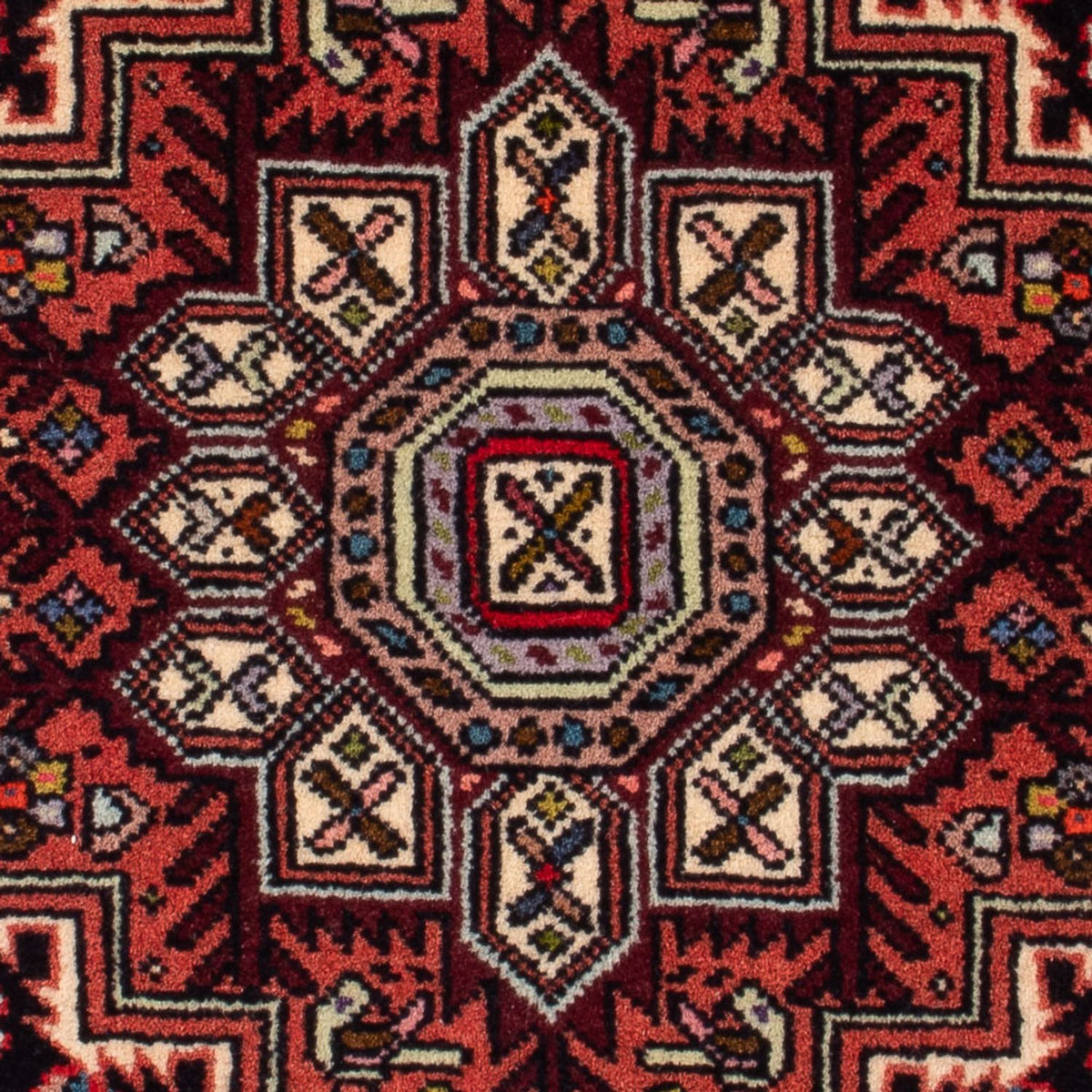 Persisk tæppe - Nomadisk - 80 x 52 cm - creme