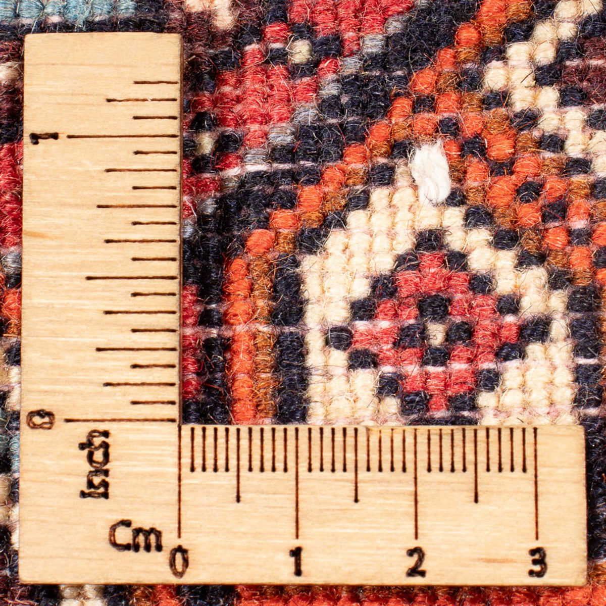 Persisk tæppe - Nomadisk - 68 x 50 cm - creme