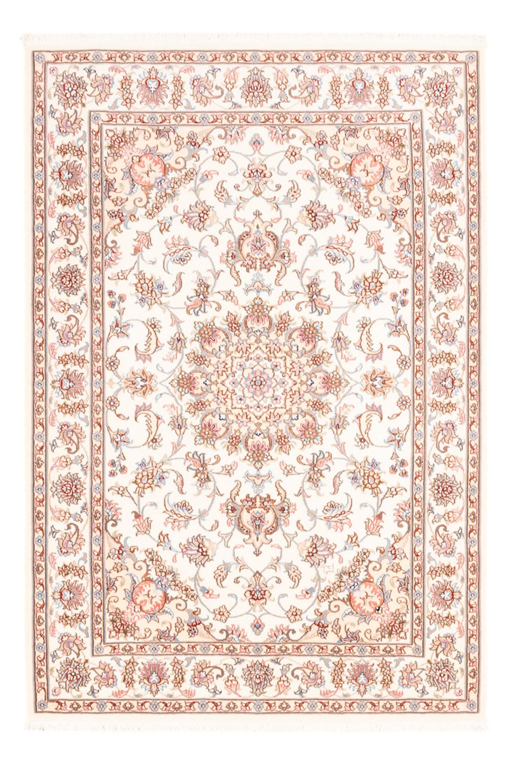 Persisk tæppe - Tabriz - 175 x 122 cm - creme
