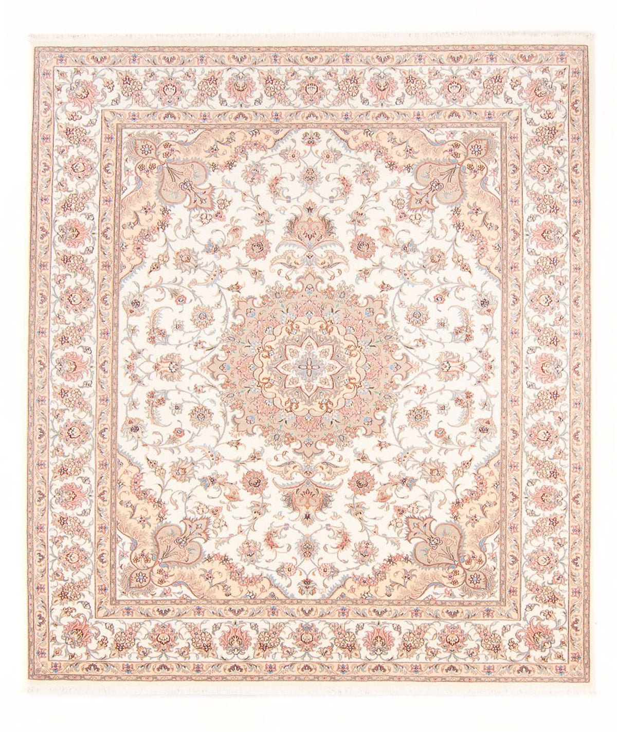 Persisk tæppe - Tabriz - Royal - 252 x 198 cm - creme