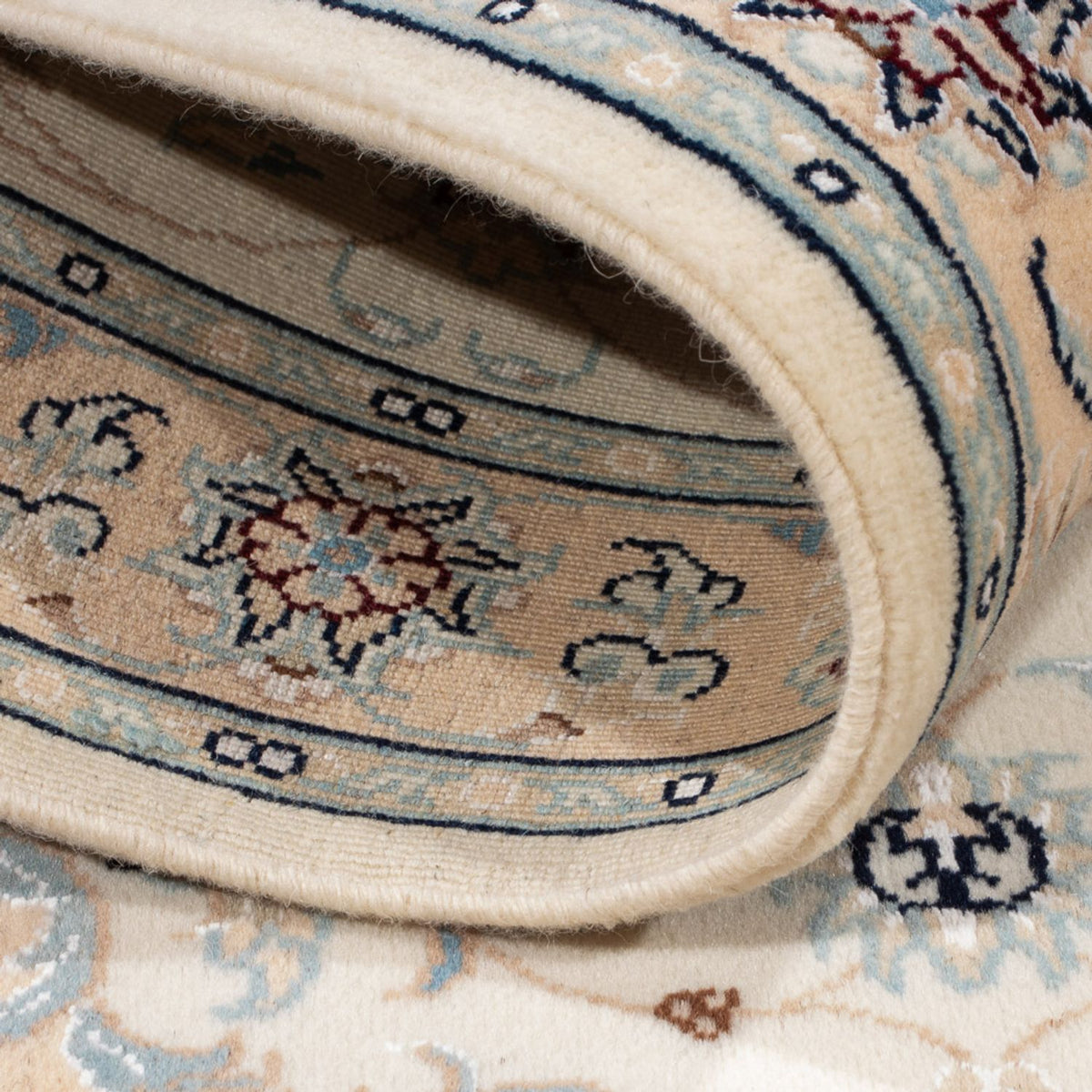 Persisk tæppe - Nain - Premium - 120 x 78 cm - creme