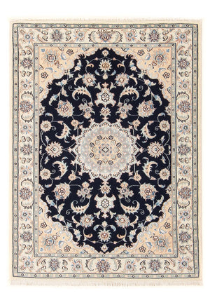 Persisk tæppe - Nain - Premium - 120 x 84 cm - mørkeblå
