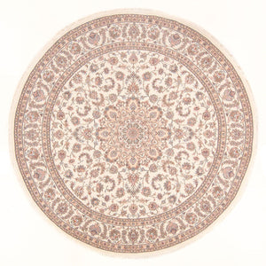 Persisk tæppe - Tabriz - Royal rundt  - 250 x 250 cm - creme