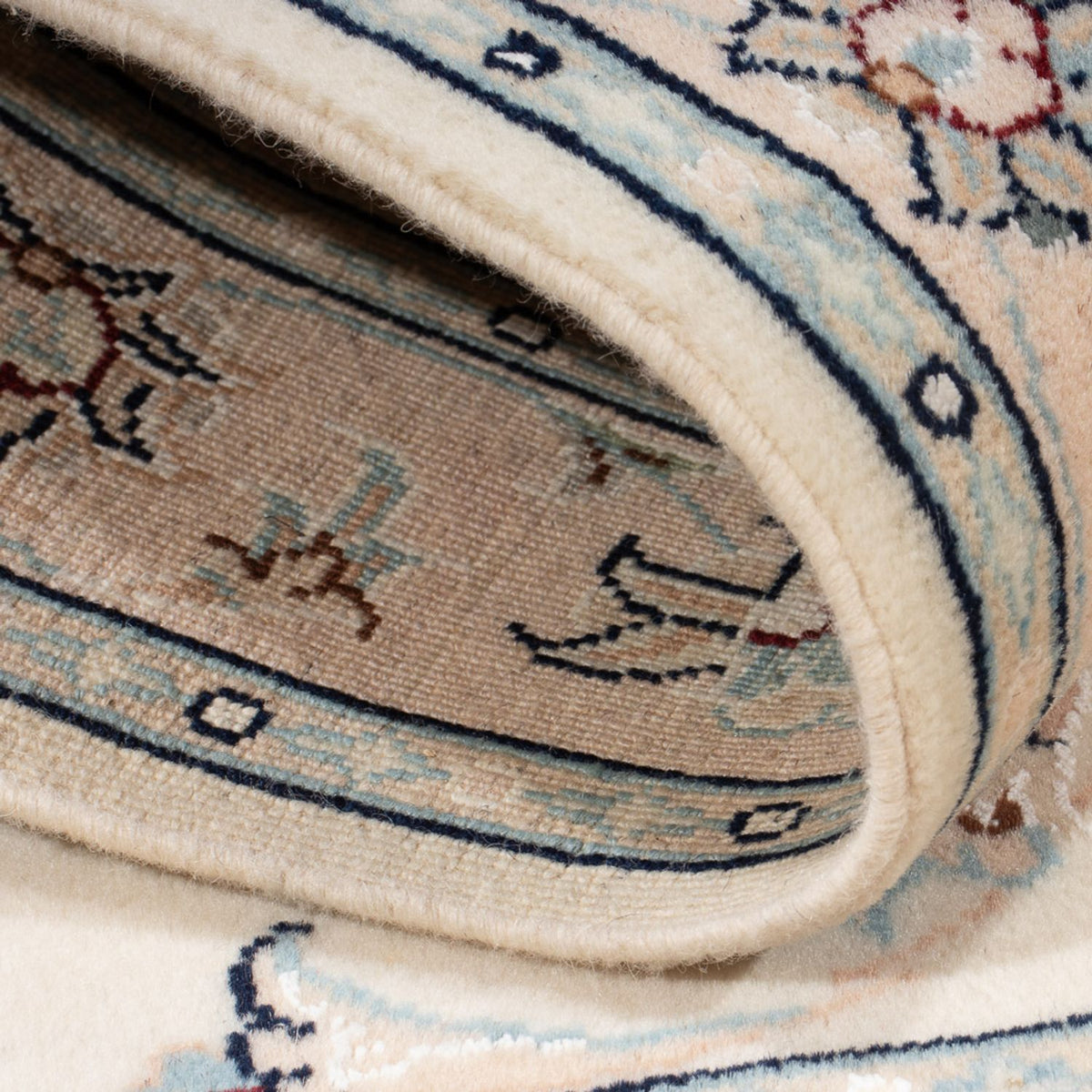 Persisk tæppe - Nain - Premium - 126 x 80 cm - creme