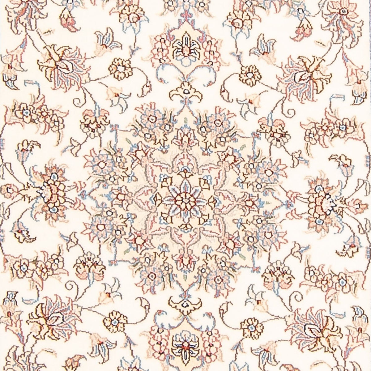 Løber Persisk tæppe - Tabriz - Royal - 298 x 87 cm - creme