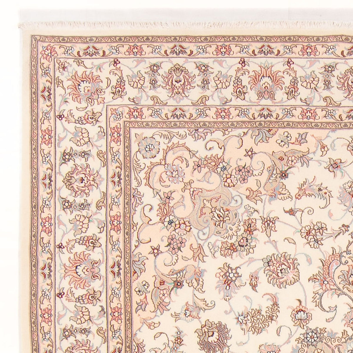 Persisk tæppe - Tabriz - Royal - 248 x 198 cm - creme