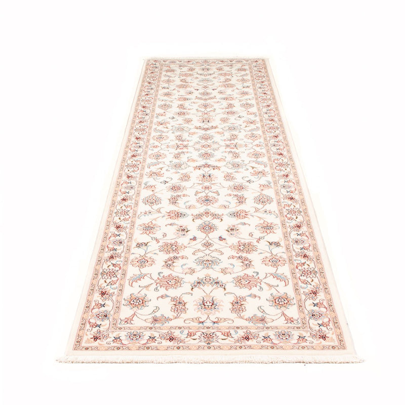 Løber Persisk tæppe - Tabriz - Royal - 292 x 82 cm - creme