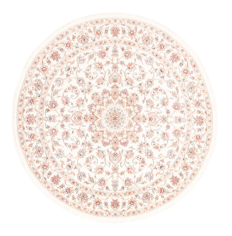 Persisk tæppe - Tabriz rundt  - 157 x 151 cm - creme