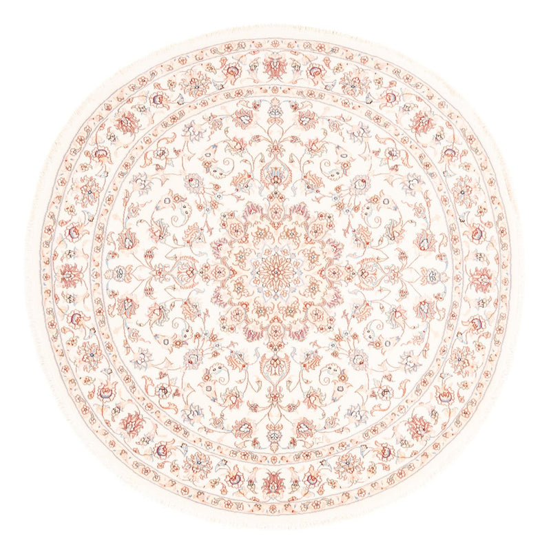 Persisk tæppe - Tabriz rundt  - 154 x 147 cm - creme