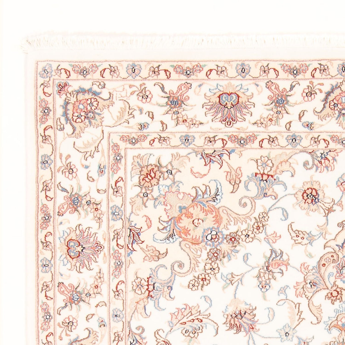 Persisk tæppe - Tabriz - Royal - 188 x 150 cm - creme